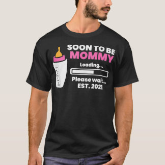 Camiseta Em Breve Ser Mamãe No Final De 2021 Mamãe De Gravi