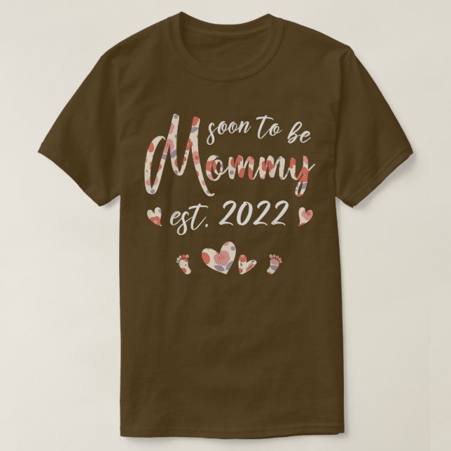 Camiseta Em Breve Ser Mamãe No Final De 2022 Anúncio De Gra (Frente do Design)