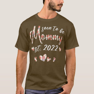 Camiseta Em Breve Ser Mamãe No Final De 2022 Anúncio De Gra