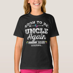 Camiseta Em breve, ser o Tio de novo, 2025, carregando a ga