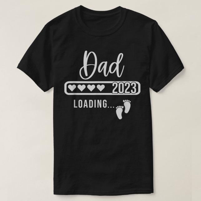 Camiseta Em Breve Ser Pai Ano Passado De 2023 Gravidez De C (Frente do Design)