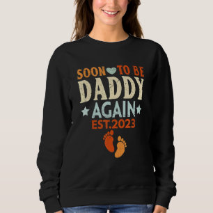 Camiseta Em Breve Ser Pai De Novamente 2023 Promovido Ao Pa
