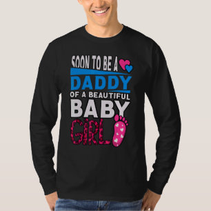 Camiseta Em Breve Ser Pai De Um Belo Sexo De Bebê