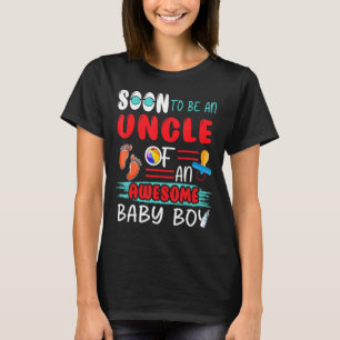Camiseta Em Breve Ser Tio De Um Menino Bonito Esperando