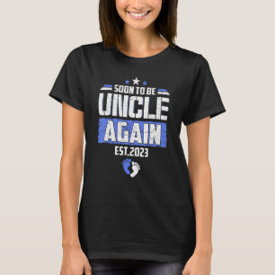 Camiseta Em Breve Ser Tio Novamente Dia de os pais 2023
