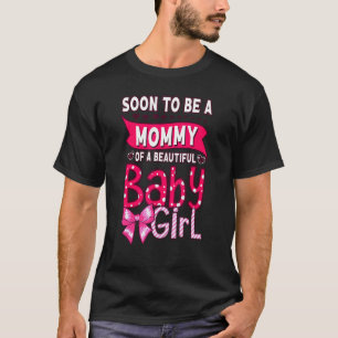 Camiseta Em Breve Ser Uma Mamãe De Um Belo Sexo De Bebê