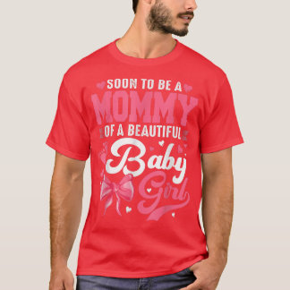Camiseta Em Breve Ser Uma Mamãe De Um Belo Sexo De Bebê