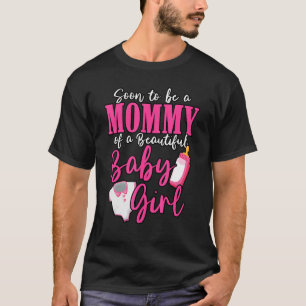 Camiseta Em Breve Ser Uma Mamãe De Um Belo Sexo De Bebê