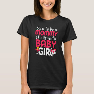 Camiseta Em Breve Ser Uma Mamãe De Um Belo Sexo De Bebê