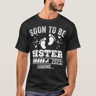 Camiseta Em breve será Irmã 2025 carregando homens