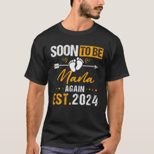 Camiseta Em breve será Nana novamente 2024, Chá de fraldas