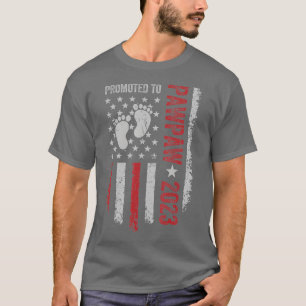 Camiseta Em breve será Novo papai de Pawpaw promovido ao Pa