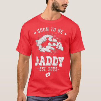 Camiseta Em breve será Pai Est 2023 Anúncio de Gravidez