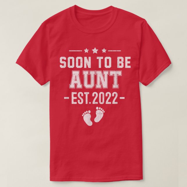 Camiseta Em breve será tia 2022  (Frente do Design)
