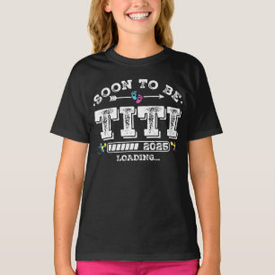 Camiseta Em breve será Titi 2025 carregando garota