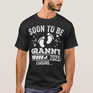 Camiseta Em breve será vovó 2025 carregando homens