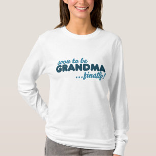 Camiseta Em breve será vovó finalmente