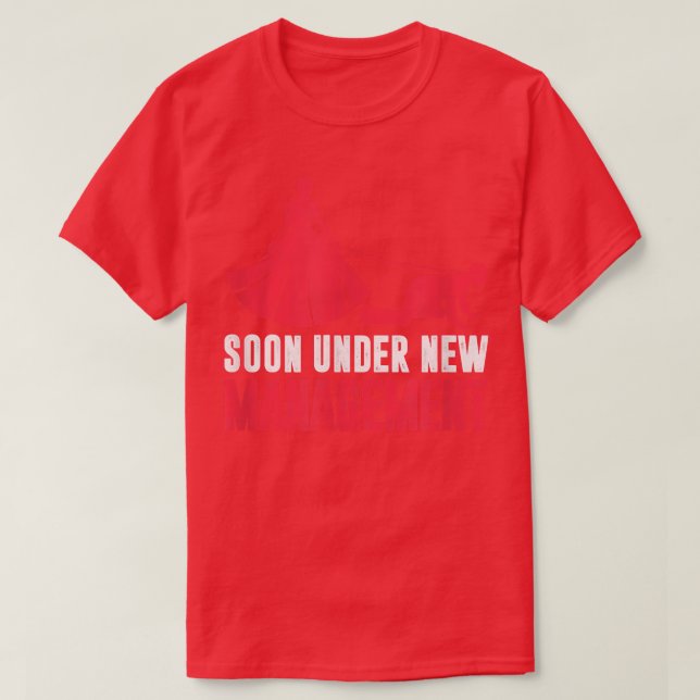 Camiseta Em Breve Sob Nova Gestão (Frente do Design)