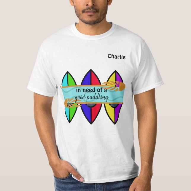 Camiseta "Em busca de um bom remo" (Frente)