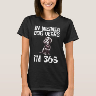 Camiseta Em Cachorros-De-Ferro, Im 365 Dachshund Long Latid