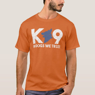 Camiseta Em cães Werust K9 Unit K9 Handler K9 Oficial Girl