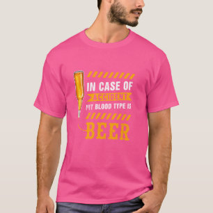Camiseta Em Caso De Acidente, Meu Tipo De Sangue É Engraçad