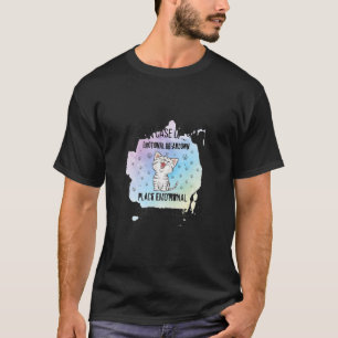Camiseta Em Caso De Discriminação Emocional, Gato Aqui Cort