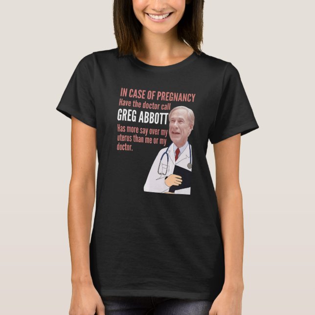 Camiseta Em Caso De Gravidez Texas (Frente)