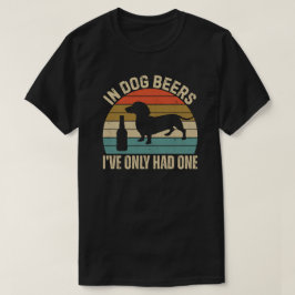 Camiseta Em Cerveja de Cachorro Roupas de Cerveja Engraçada