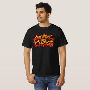 Camiseta Em chamas por Cristo