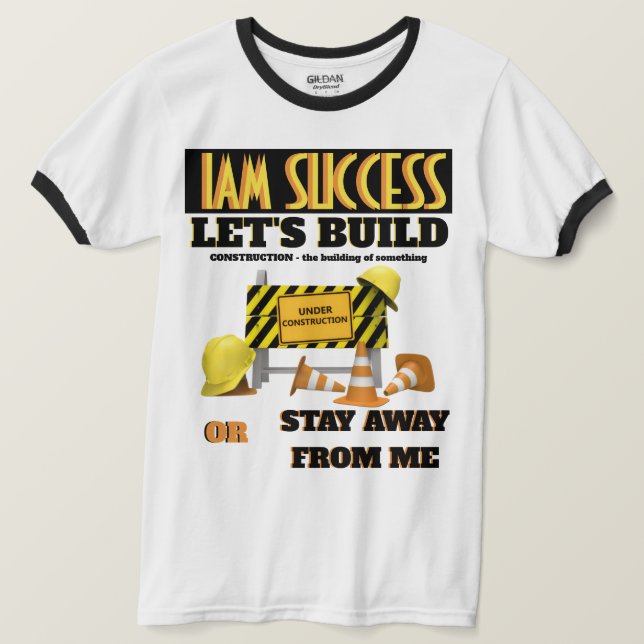 Camiseta EM CONSTRUÇÃO (Frente do Design)