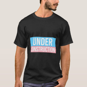 Camiseta Em Construção, Marca Trans Lgbtq Trânsito De Gêner