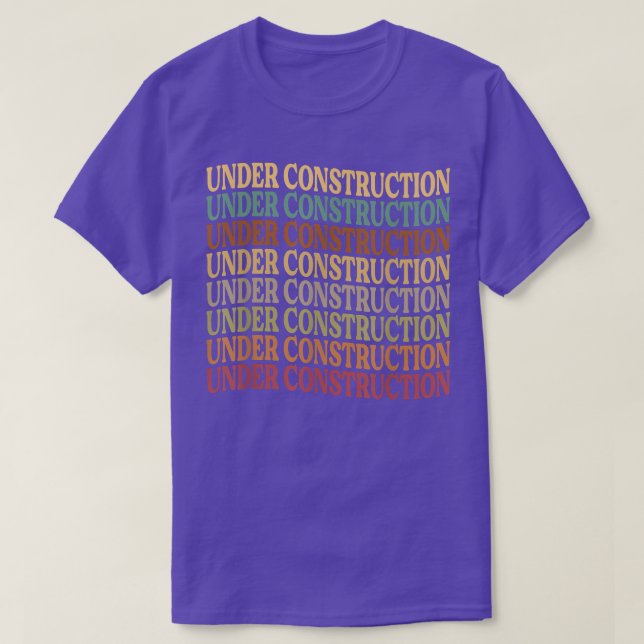 Camiseta Em Construção - Motivação Engraçada - Workout Jo (Frente do Design)