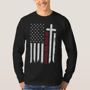 Camiseta Em Deus, confiamos no Patriótico Vintage American