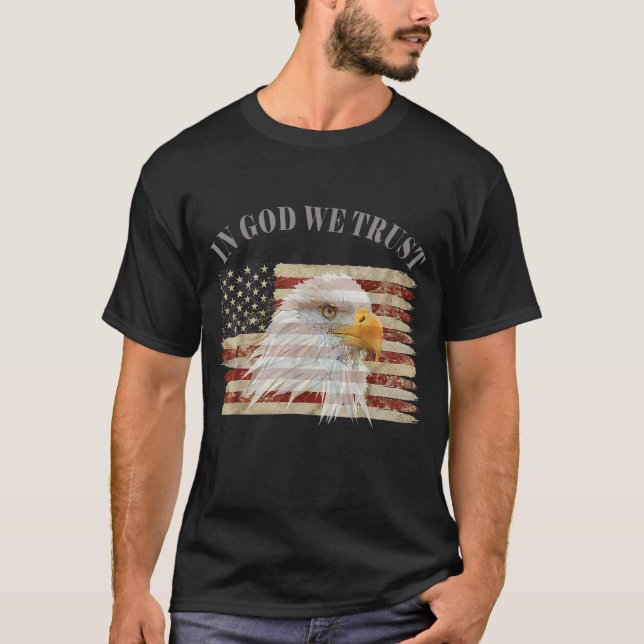 Camiseta Em Deus, Confiamos No Respeito Americano (Frente)