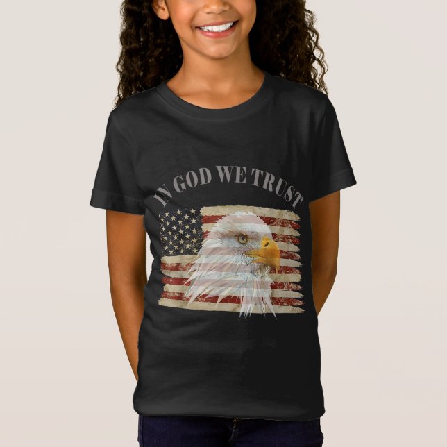 Camiseta Em Deus, Confiamos No Respeito Americano (Frente)