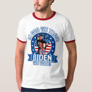 Camiseta Em Deus Confiamos, Pois Biden Votamos - Sens Ringe