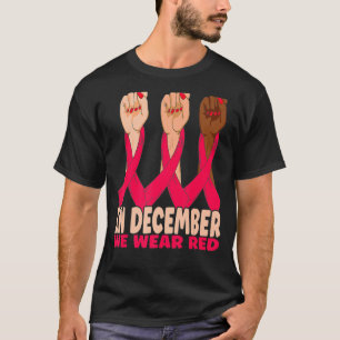 Camiseta Em dezembro, Vestimos o Red HIV Awarse Mo