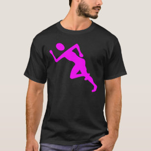 Camiseta Em execução - Magenta