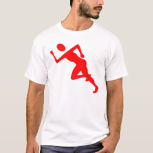 Camiseta Em Execução - Vermelho