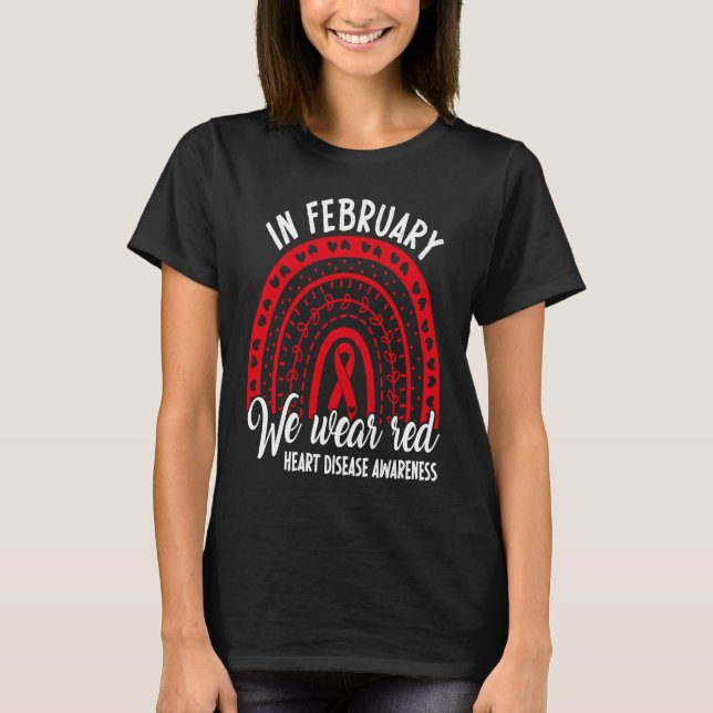 Camiseta Em fevereiro, conhecemos a doença coronária americ (Frente)