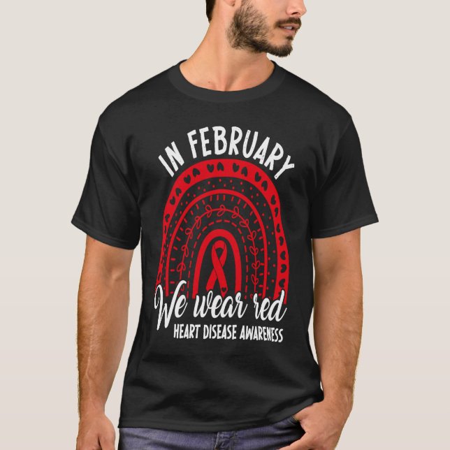 Camiseta Em fevereiro, conhecemos a doença coronária americ (Frente)