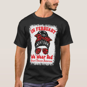 Camiseta Em fevereiro, Vestimos a consciência da doença do