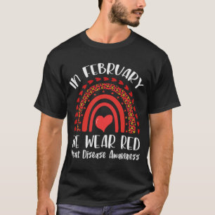Camiseta Em fevereiro, Vestimos a Consciência da Doença do