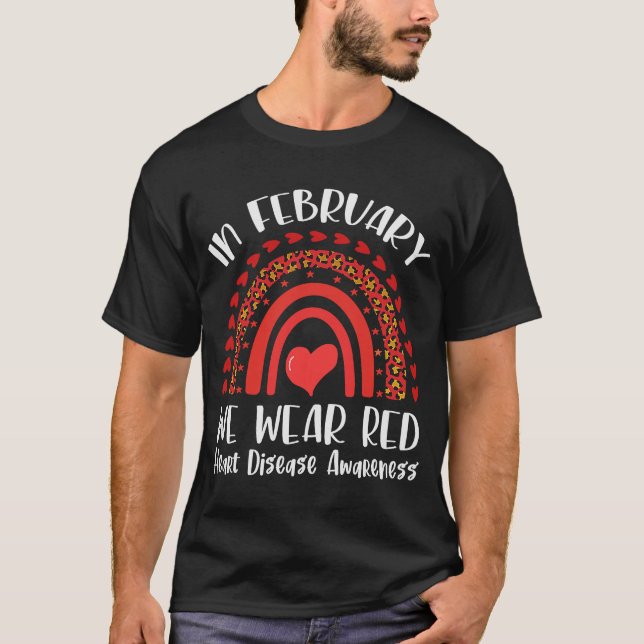 Camiseta Em fevereiro, Vestimos a Consciência da Doença do  (Frente)