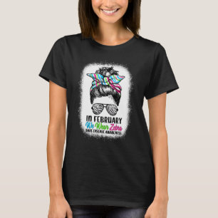 Camiseta Em fevereiro, Vestimos A Doença Raros De Torno De