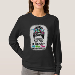 Camiseta Em fevereiro, Vestimos A Doença Raros De Torno De