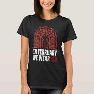 Camiseta Em fevereiro, Vestimos o Red Heart Health Disease