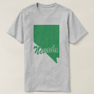 Camiseta em forma de estado de Nevada