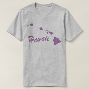 Camiseta em forma de estado do Havaí